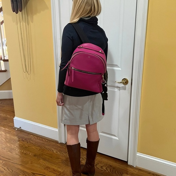 Fendi By the Way Leather Croc Medium Backpack - Picture 3 of 13